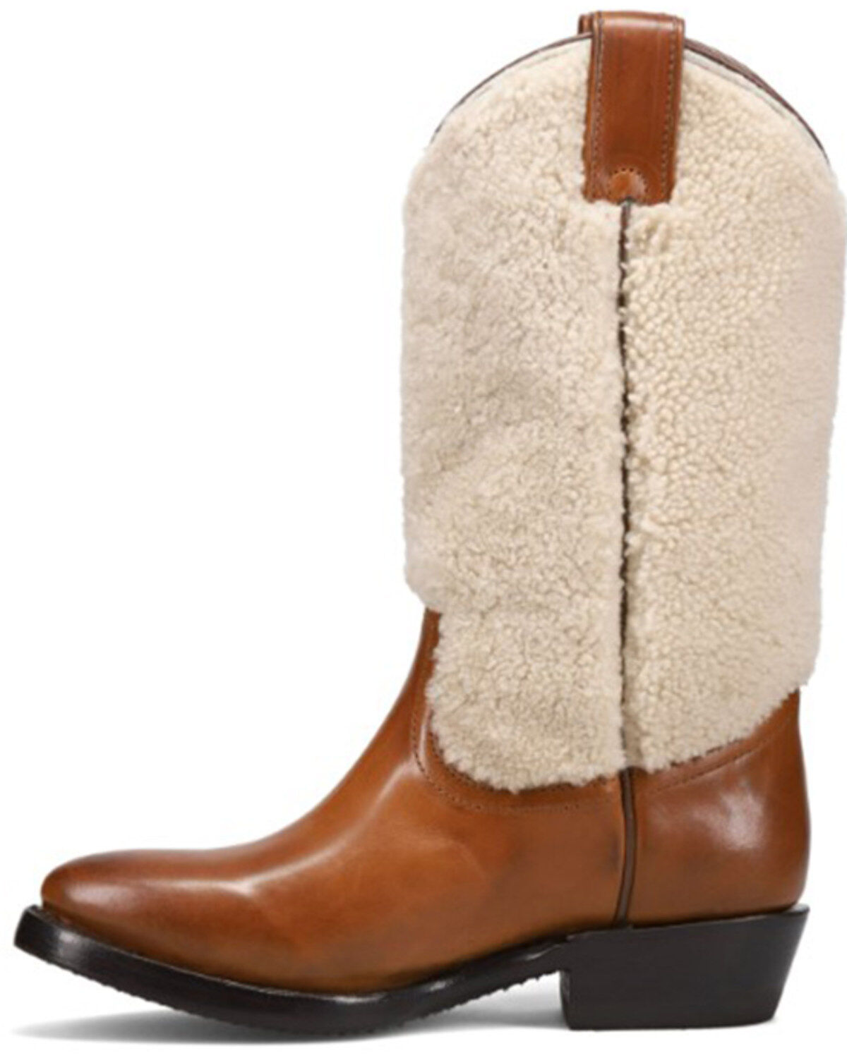 Frye Women's Billy Pull-On Shearling Western Boots - Round Toe