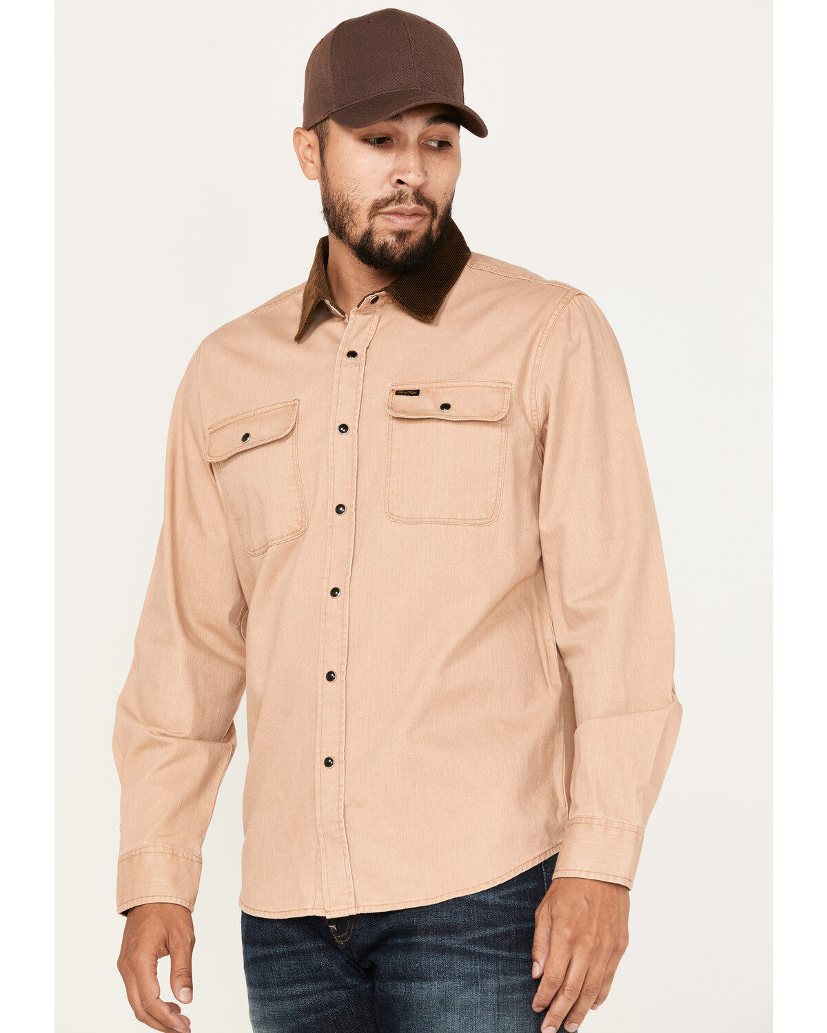 Brixton Men's Bowery Reserve Long Sleeve Snap Shirt