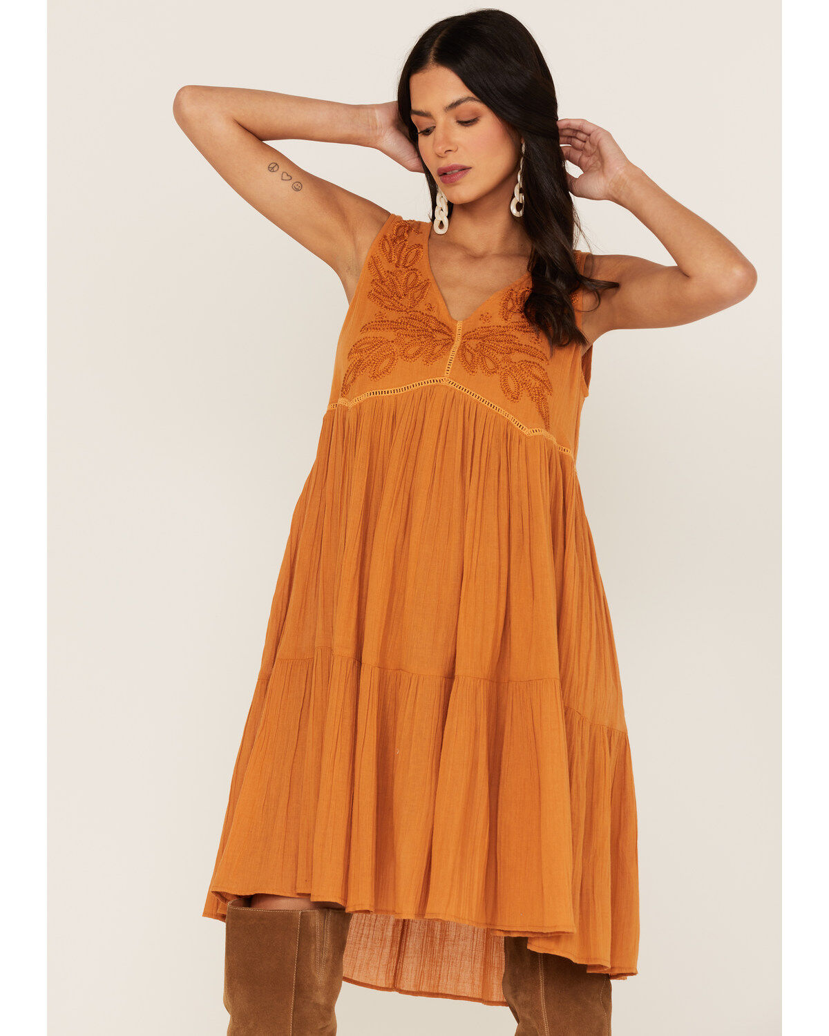 Talisman Women's Athena Embroidered Mini Dress