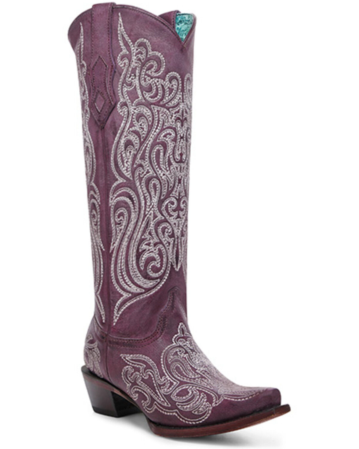 Corral Women's Glow in the Dark Tall Western Boots - Snip Toe
