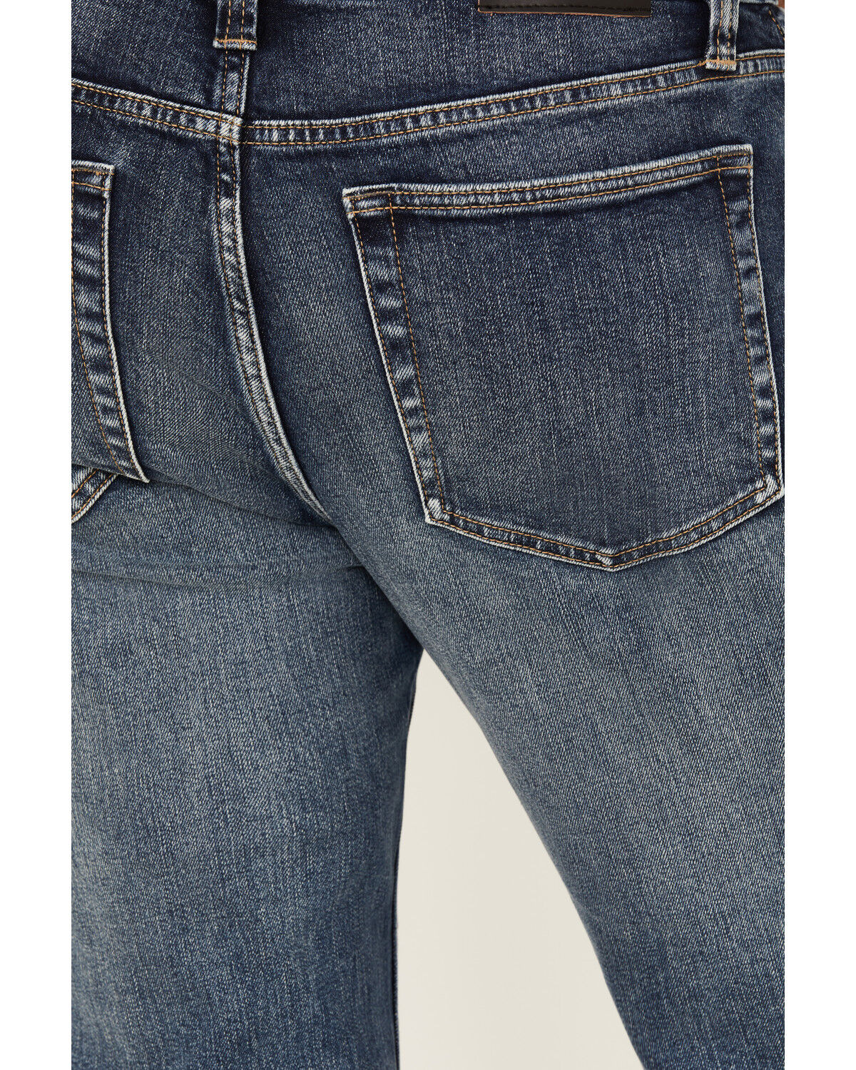 Brothers and Sons Men's Boneyard Dark Wash Vintage Straight Stretch Denim Jeans