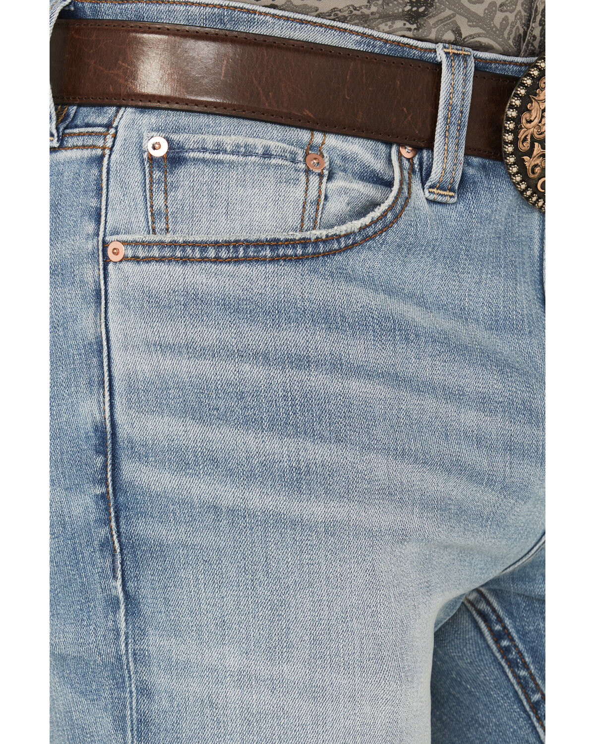 Blue Ranchwear Men's Banner Medium Wash Slim Bootcut Stretch Denim Jeans