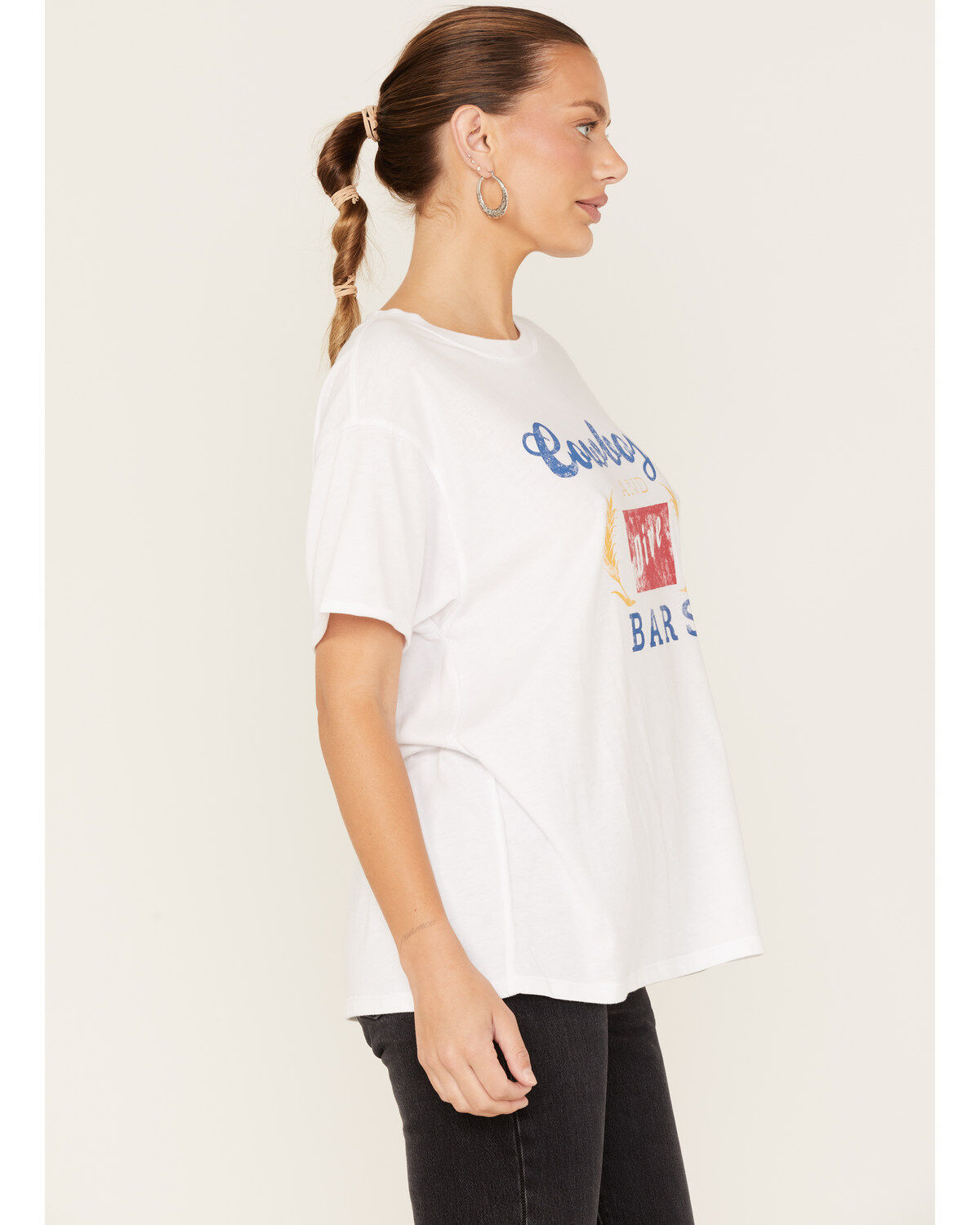White Crow Women's Cowboys & Dive Bars Oversized Graphic Tee