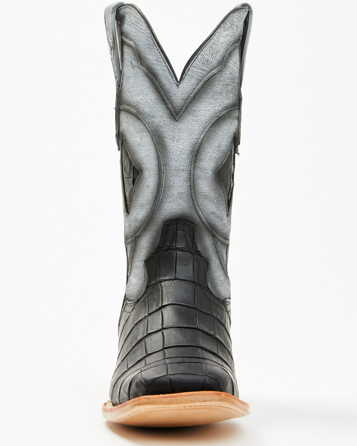 Tanner Mark Men's Exotic Caiman Belly Tall Western Boots - Broad Square Toe