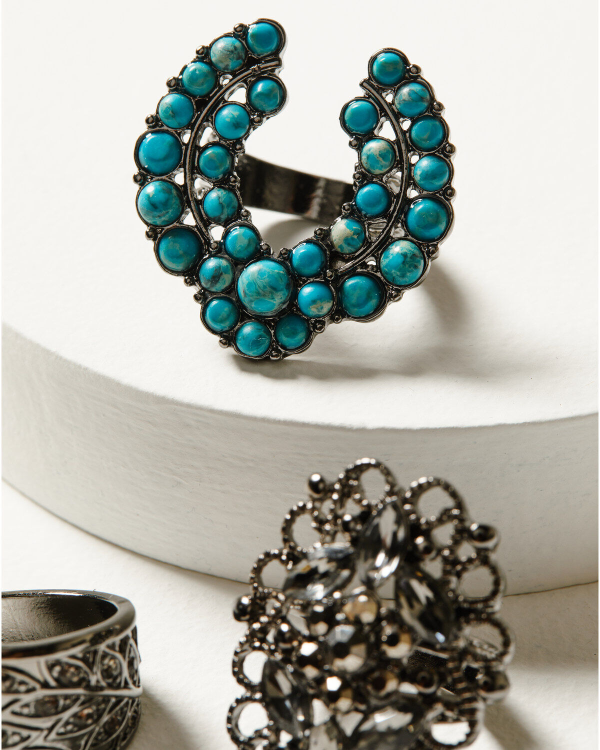 Shyanne Women's Enchanted Forest 3-Piece Statement Ring Set