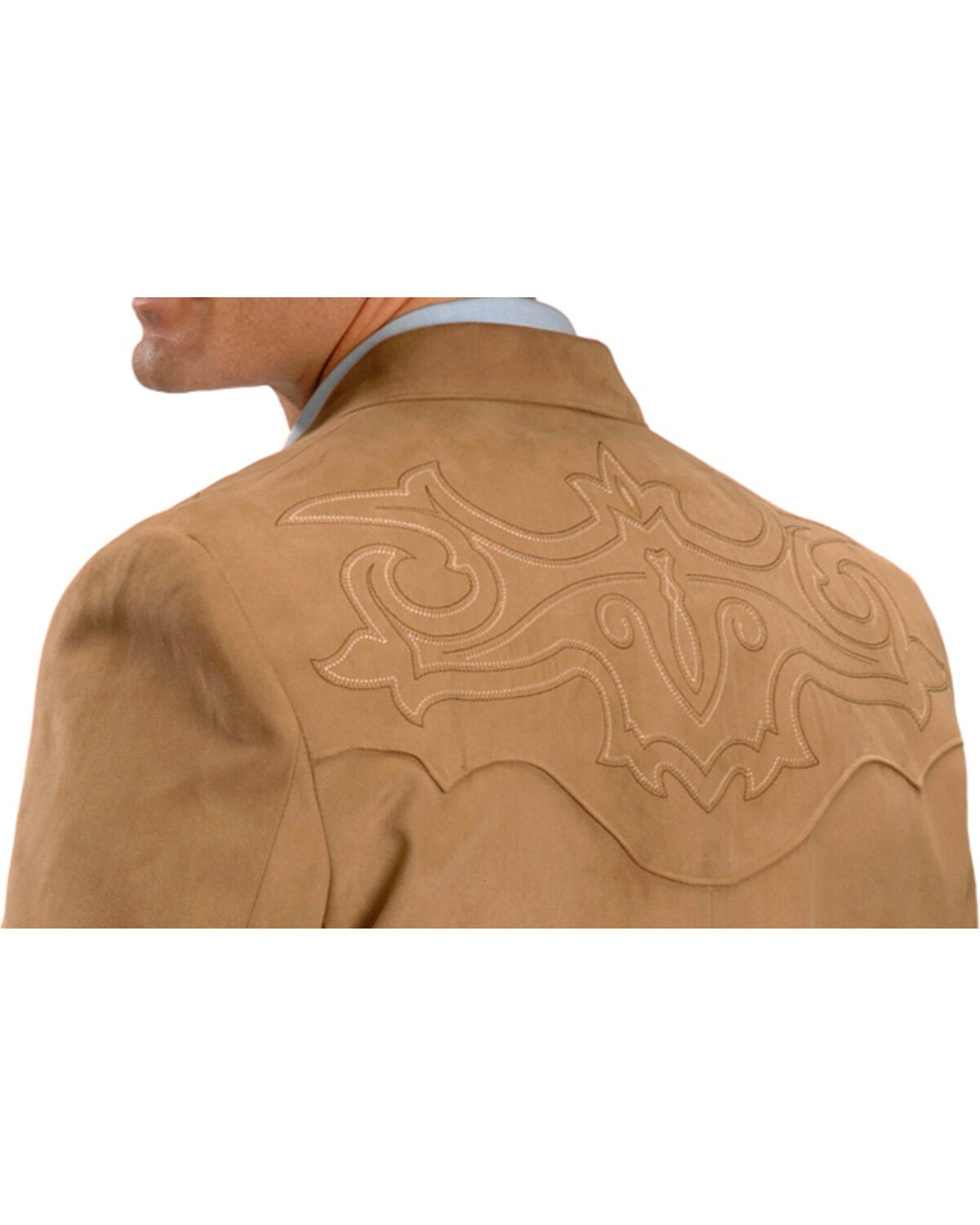Circle S Men's Embroidered Micro-Suede Sportcoat
