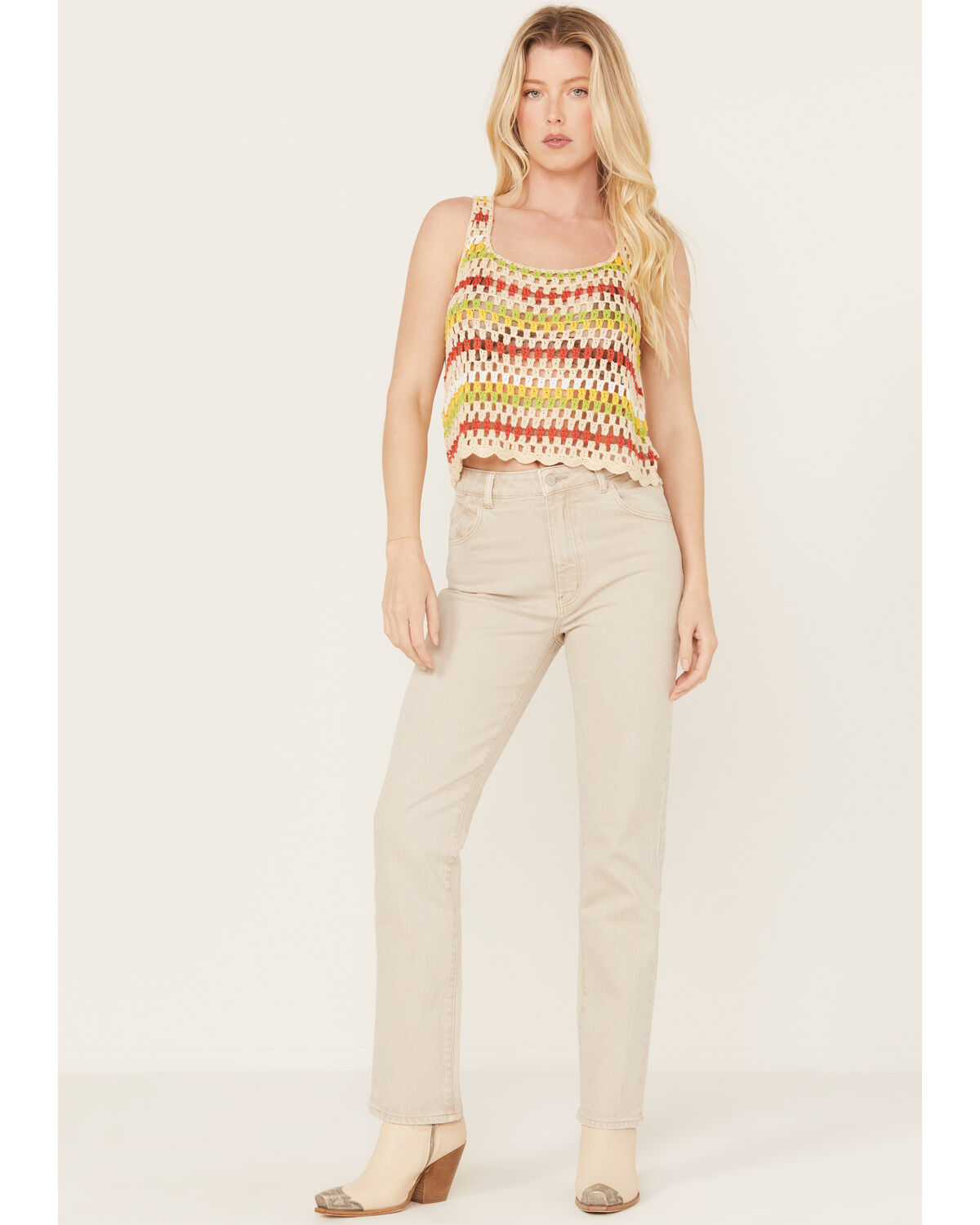 Sadie & Sage Women's Multicolored Sweater Tank