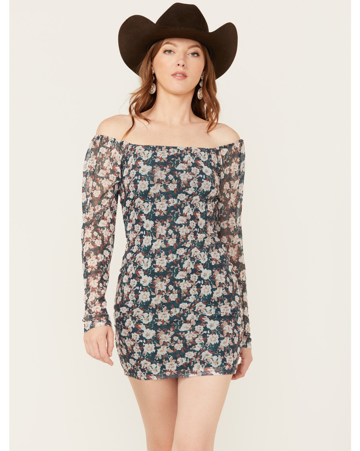 Sadie & Sage Women's Dreamchaser Floral Print Mini Dress