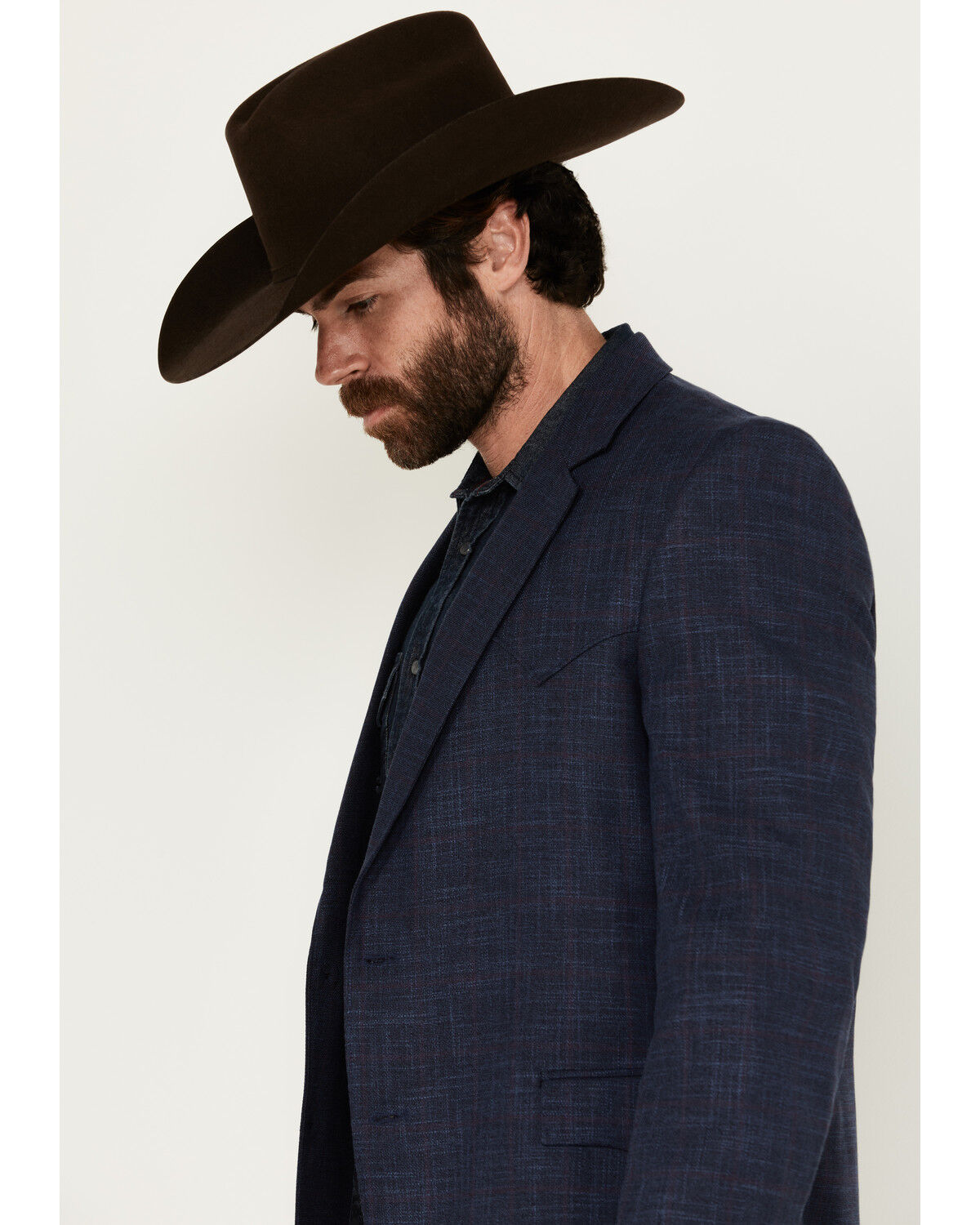 Circle S Men's Plaid Print Western Sportcoat