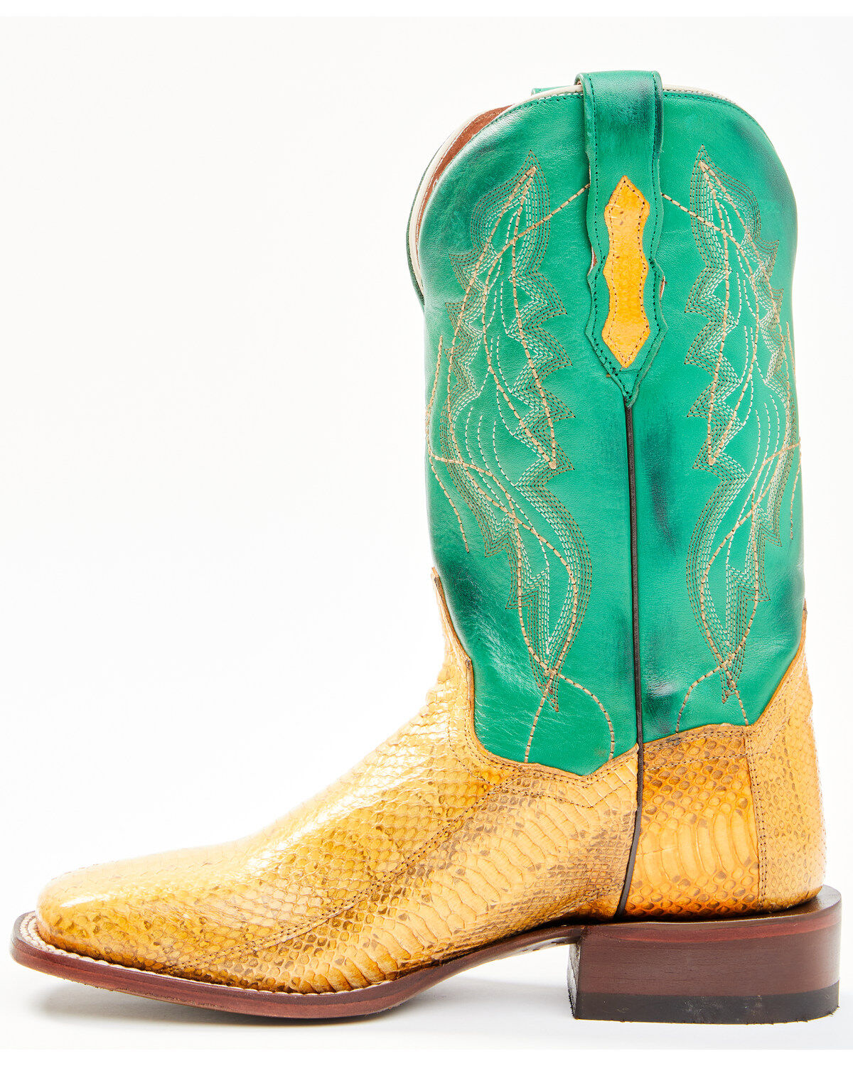 Dan Post Women's Exotic Watersnake Skin Western Boots - Broad Square Toe
