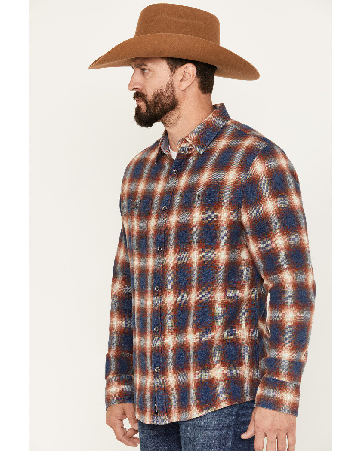 Flag & Anthem Men's Allendale Vintage Washed Flannel Long Sleeve Shirt