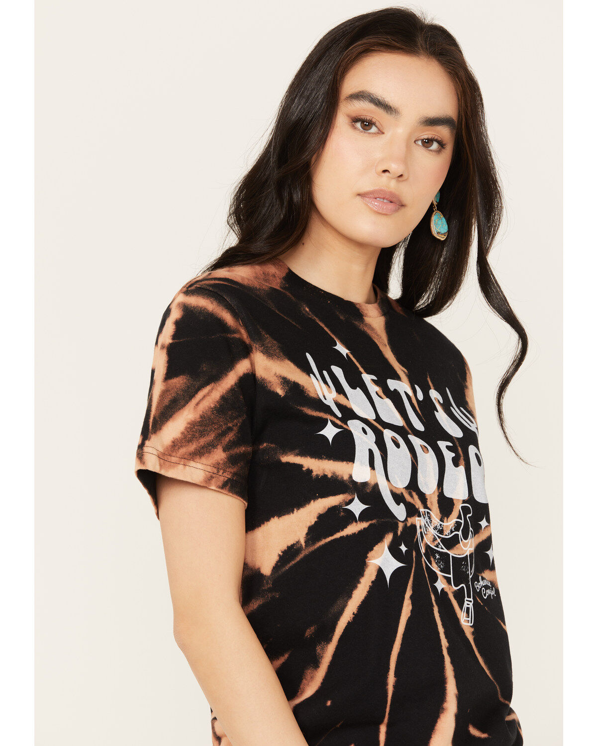 Bohemian Cowgirl Women's Let's Rodeo Short Sleeve Graphic Tee