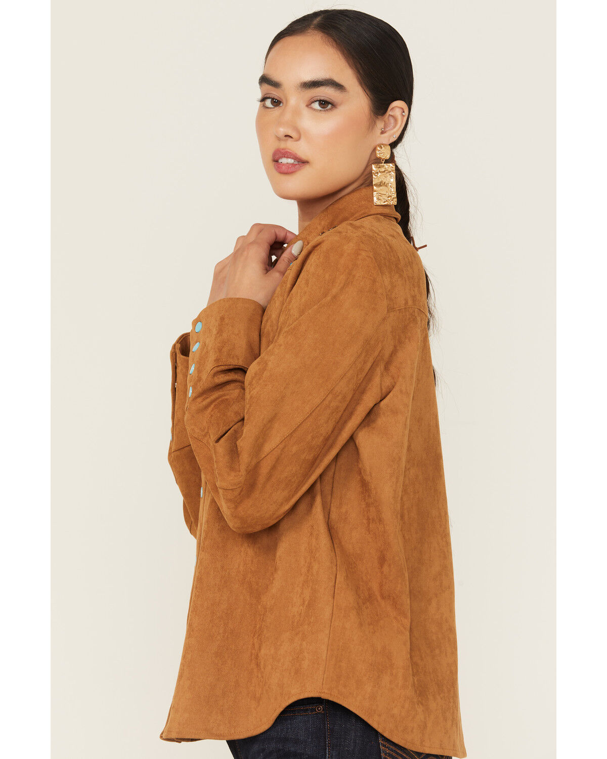 Blue B Women's Embellished Long Sleeve Snap Western Shirt