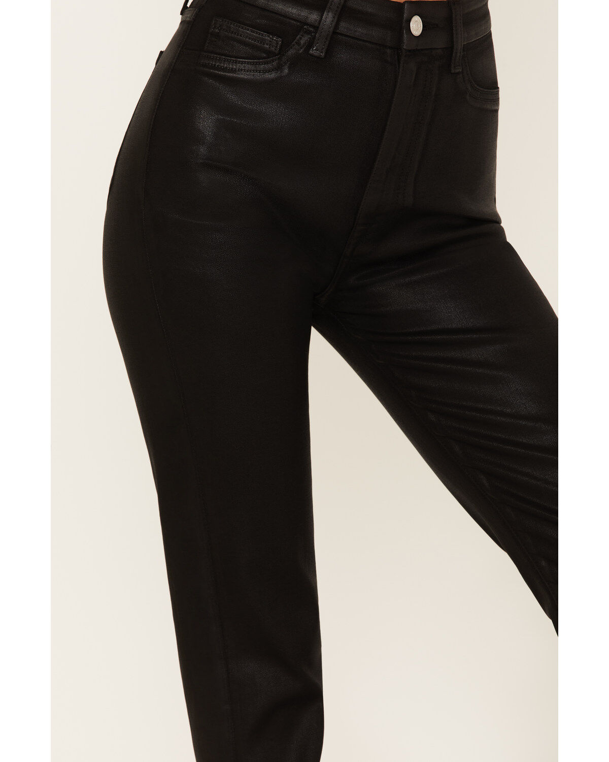 7 For All Mankind Women's High Rise Coated Slim Bootcut Jeans