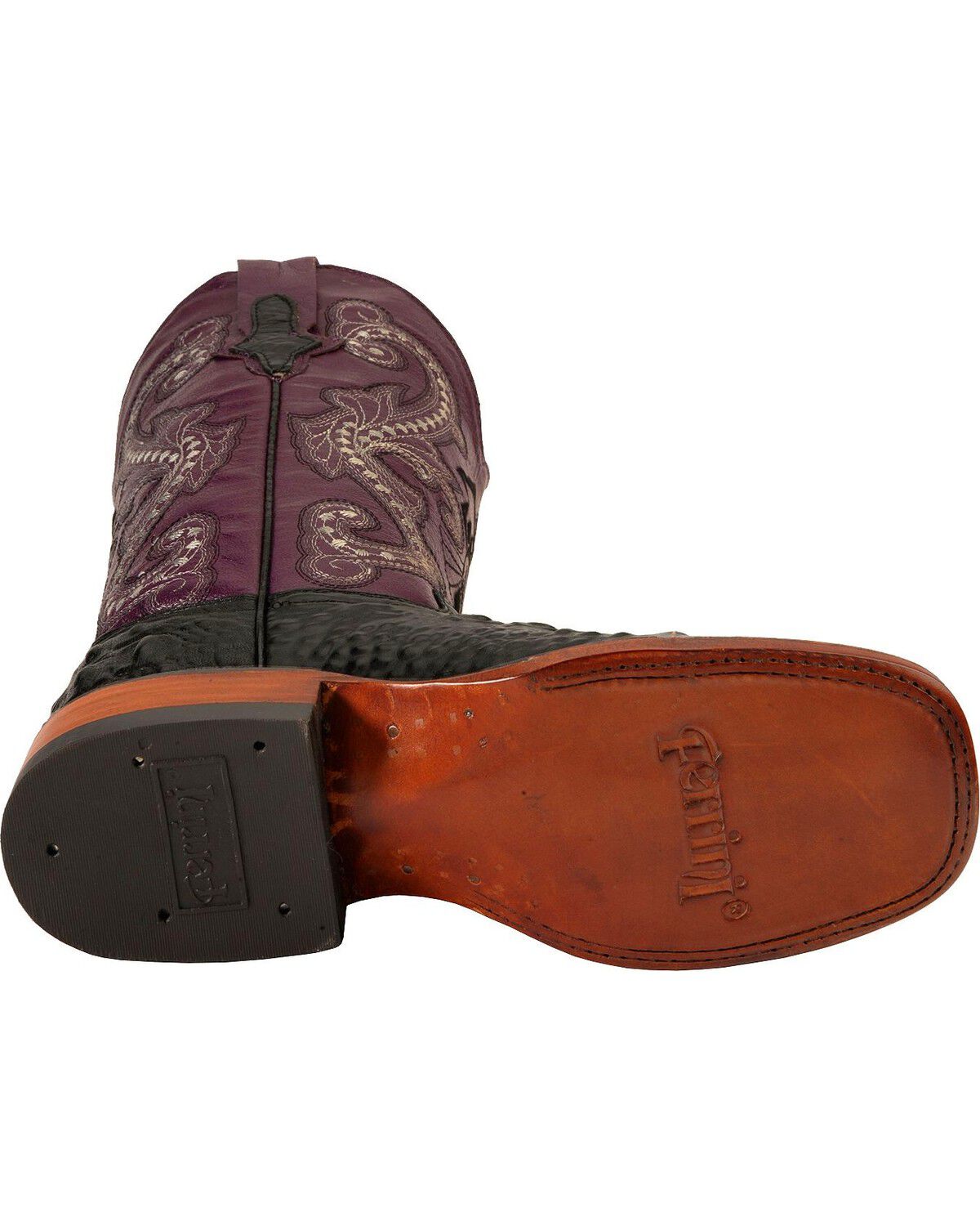 Ferrini Women's Hornback Caiman Print Western Boots - Broad Square Toe