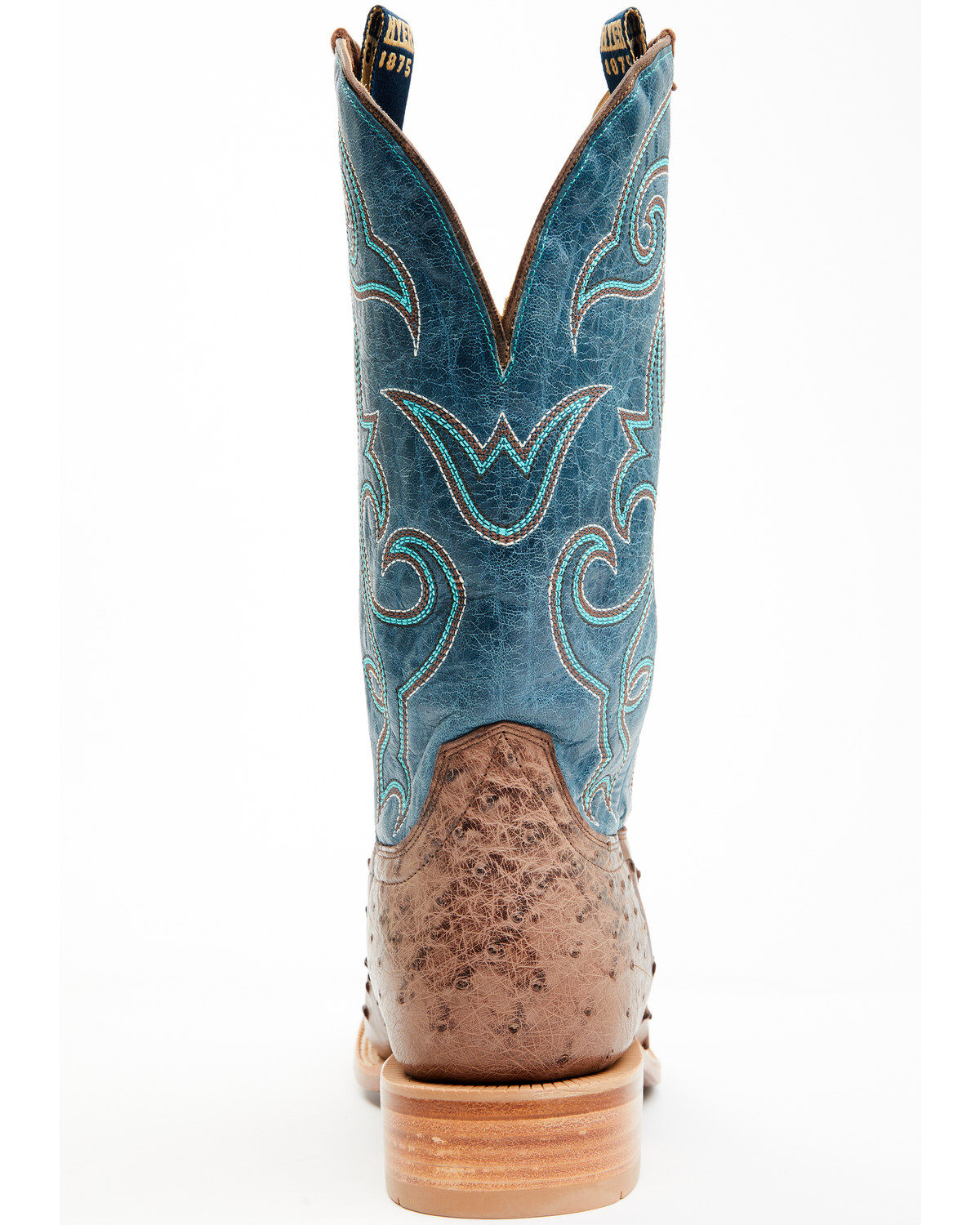 Hyer Men's Jetmore Exotic Ostrich Western Boots - Broad Square Toe