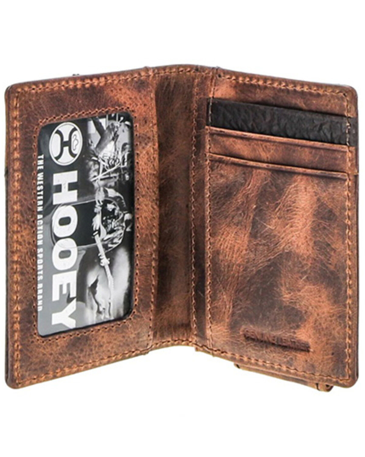Hooey Men's Tahonta Roughy Diamond Patchwork Leather Wallet