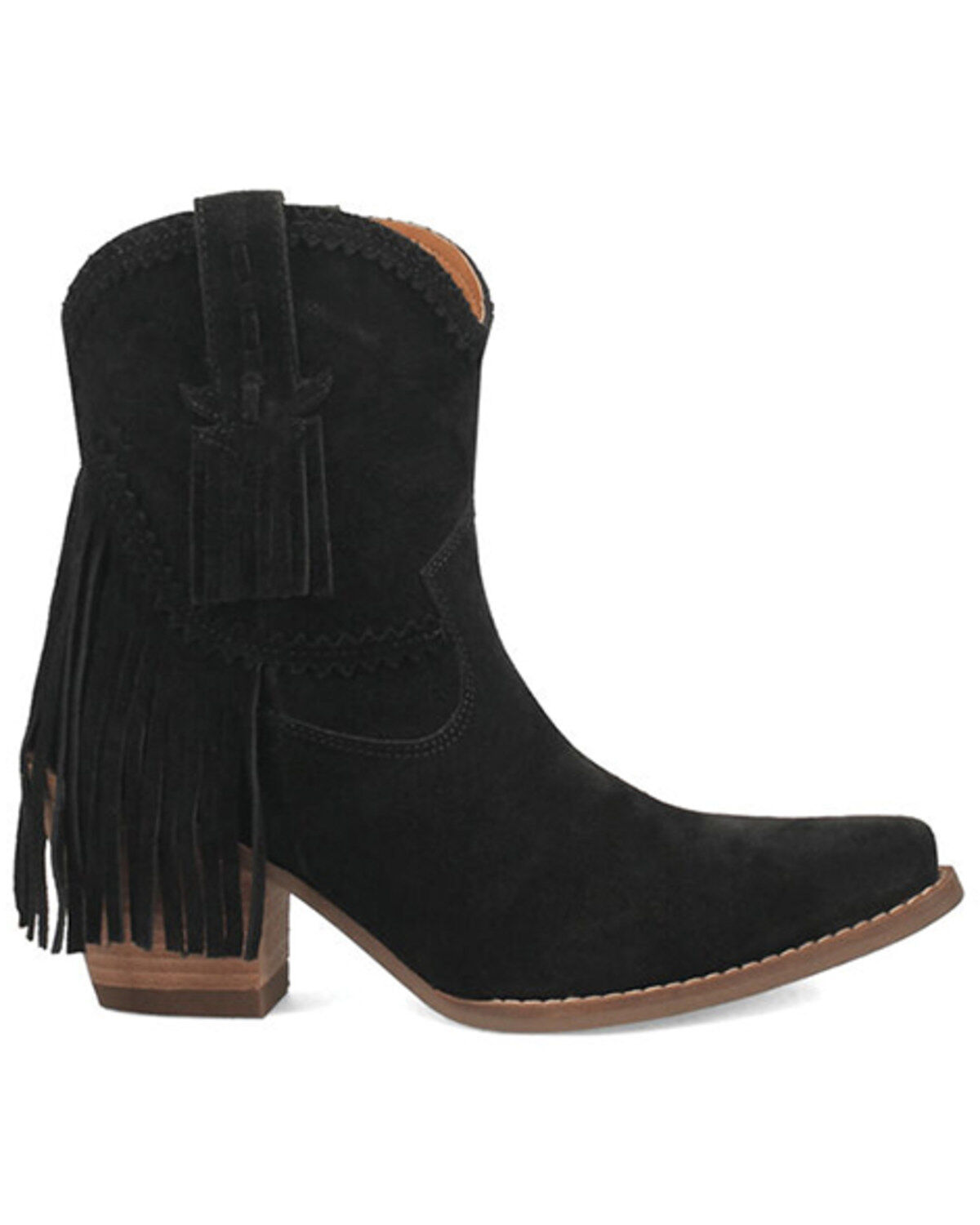 Dingo Women's Fandango Fringe Western Booties - Snip Toe
