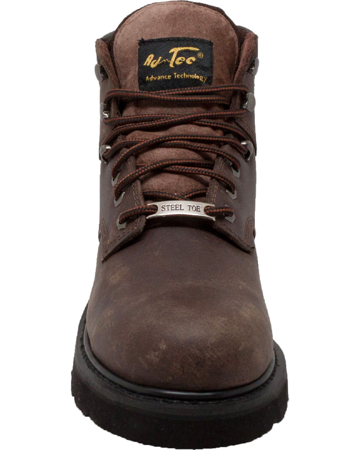 Ad Tec Men's 6" Leather Work Boots - Steel Toe