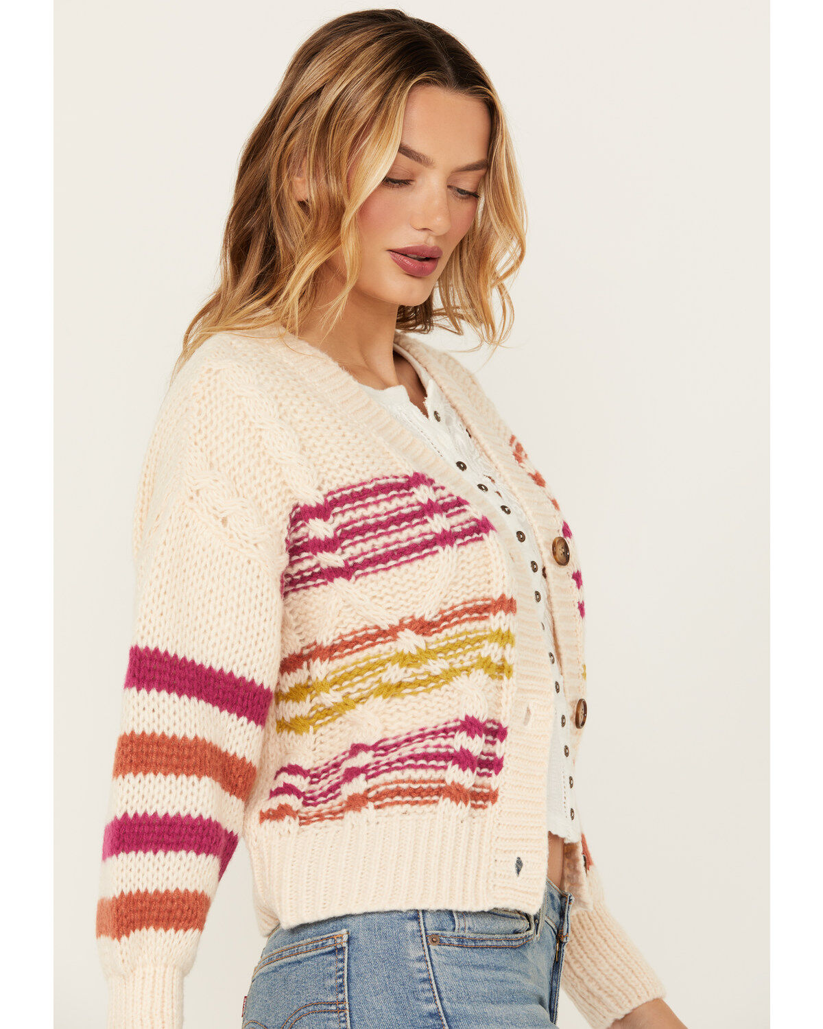 Sadie & Sage Women's Striped Cardigan