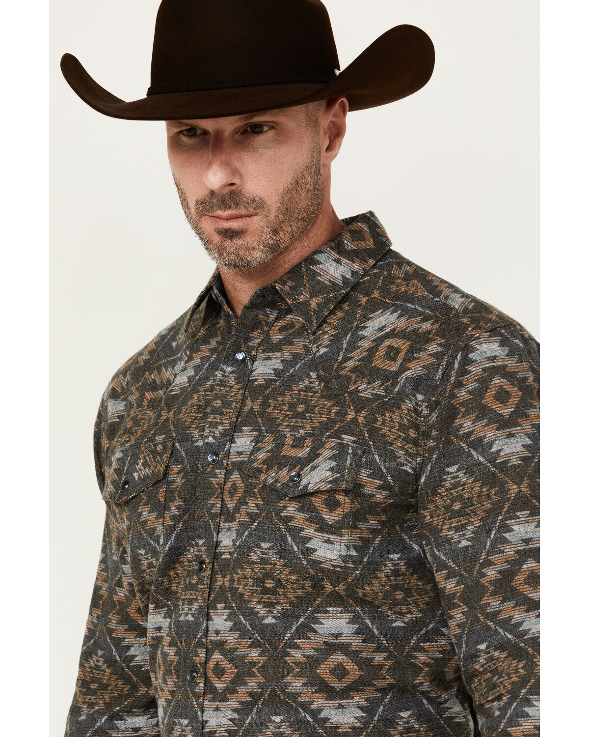 Cody James Men's Legends Southwestern Print Long Sleeve Western Shirt