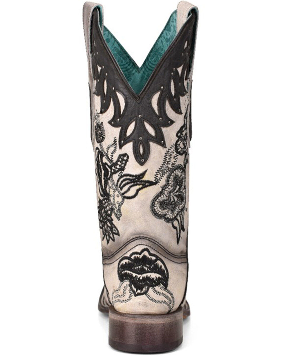 Corral Women's White Overlay Western Boots - Square Toe