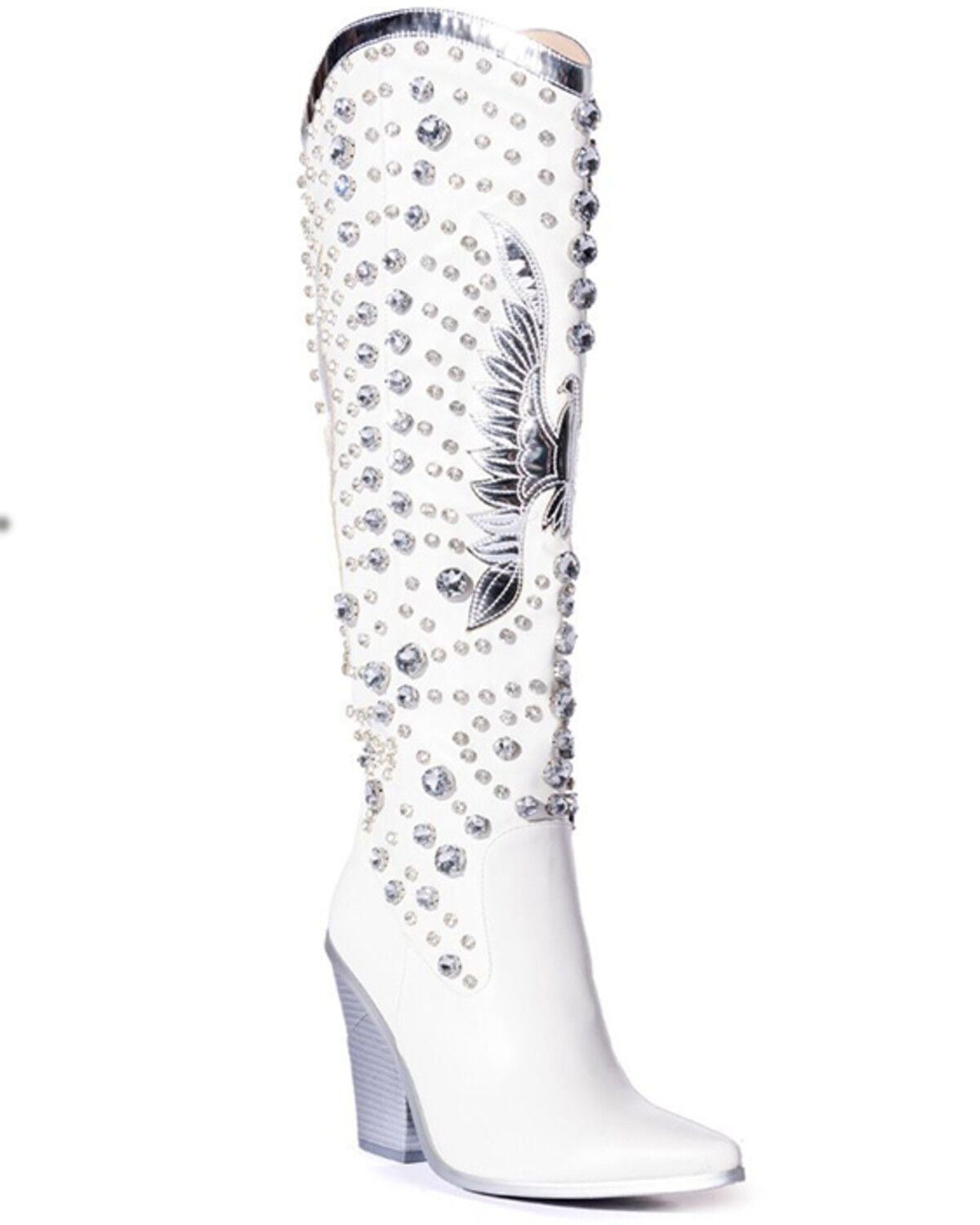 Azalea Wang Women's Upbeat Rhinestone Western Boots - Snip Toe
