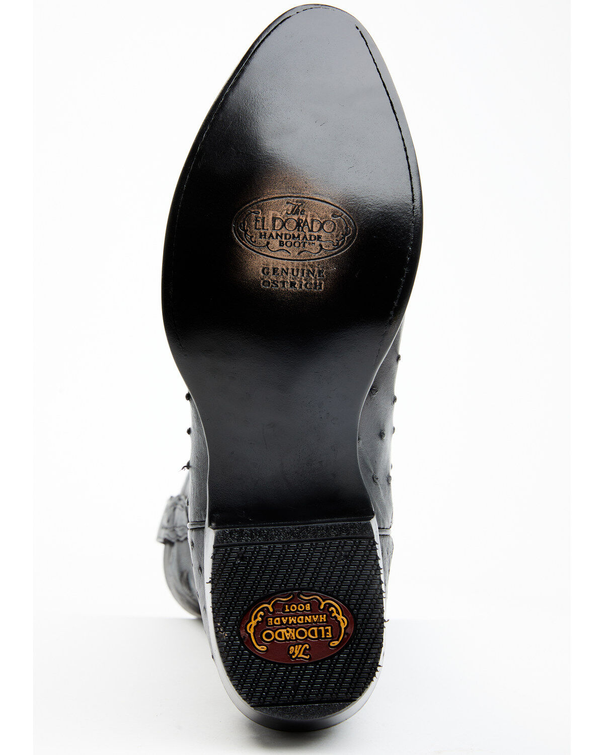 EL Dorado Men's Full Quill Ostrich Exotic Western Boots - Round Toe