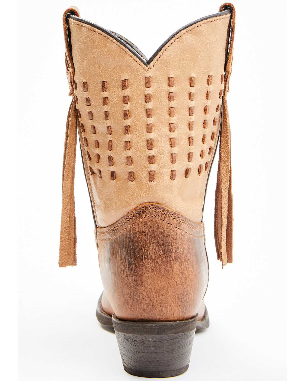 Laredo Women's Brown Fringe Western Performance Boots - Snip Toe