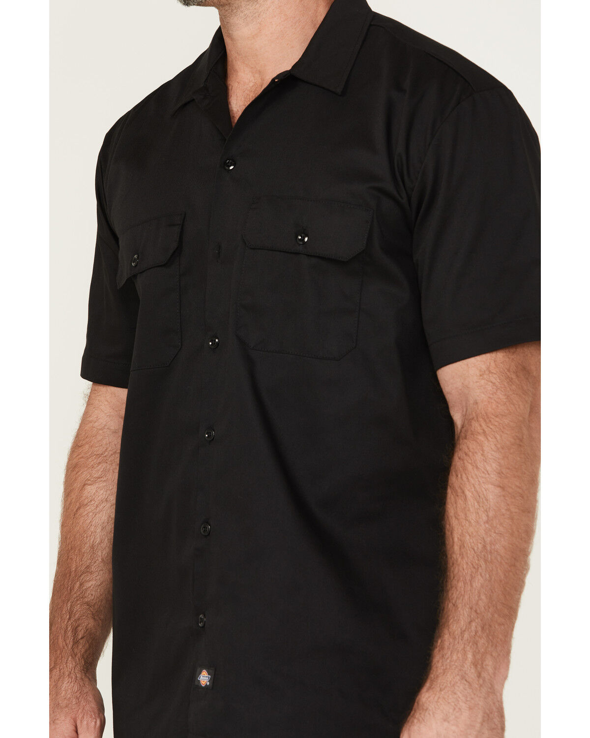 Dickies Men's Flex Twill Relaxed Short Sleeve Button-Down Work Shirt