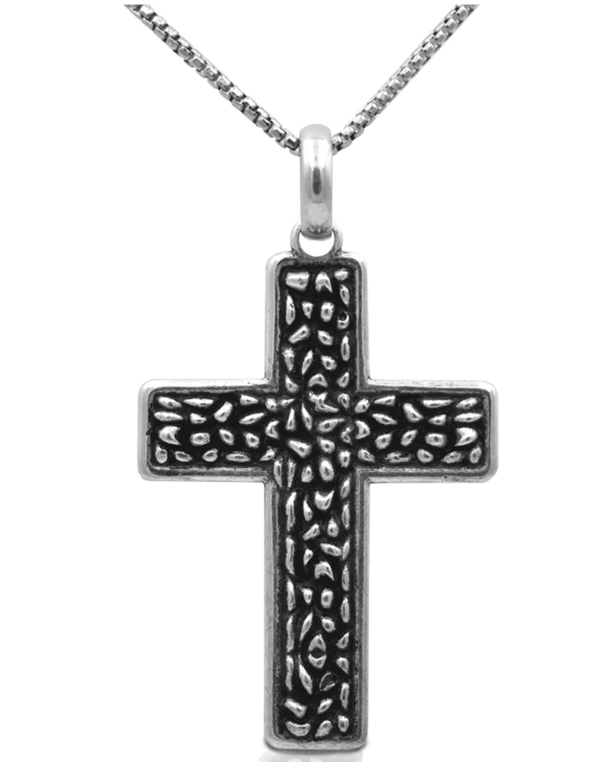 Kelly Herd Women's Traditional Textured Cross Pendant