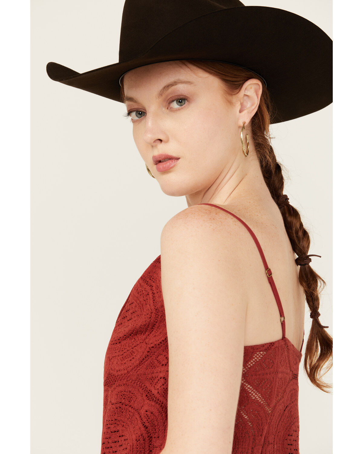 Rock & Roll Denim Women's Medallion Print Lurex Fringe Tank