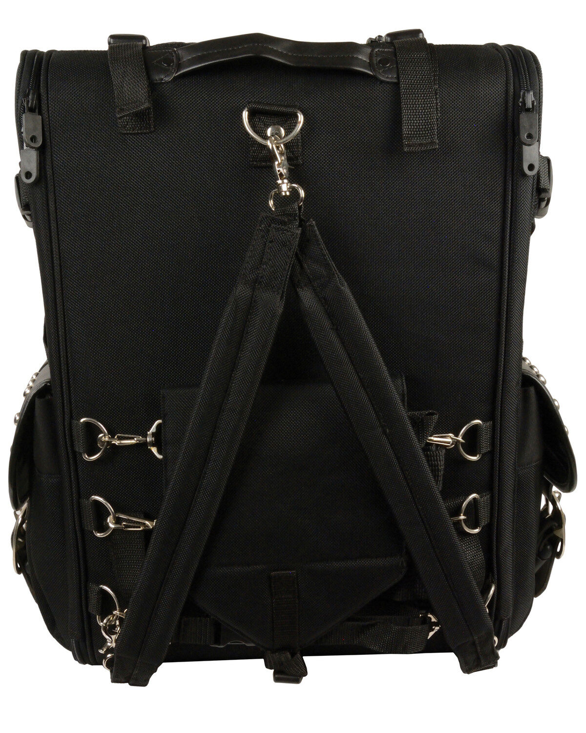 Milwaukee Leather Extra Large Two Piece Studded Nylon Touring Pack