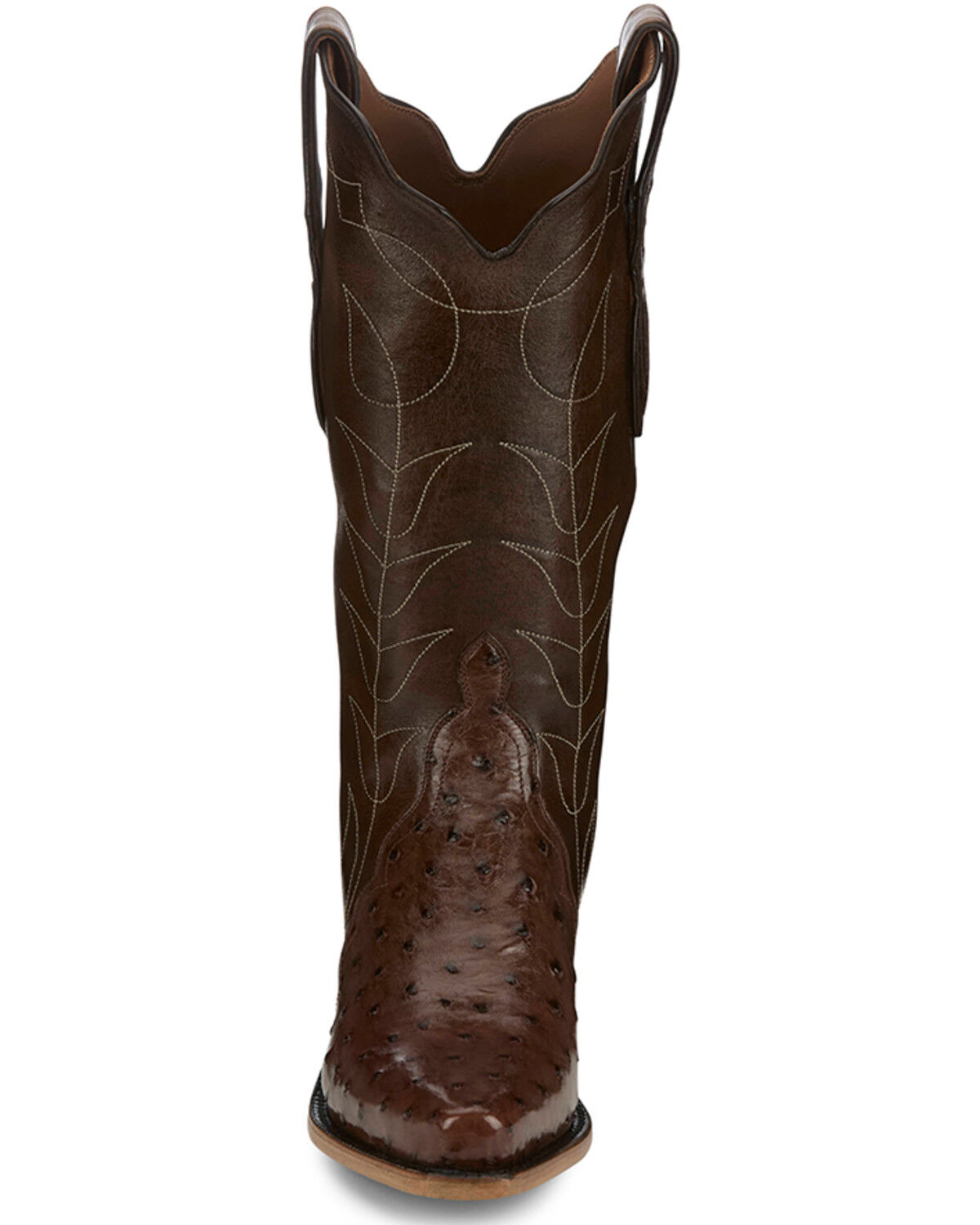 Tony Lama Women's Boot Barn Exclusive Kango Tobac Exotic Ostrich Western Boots - Snip Toe