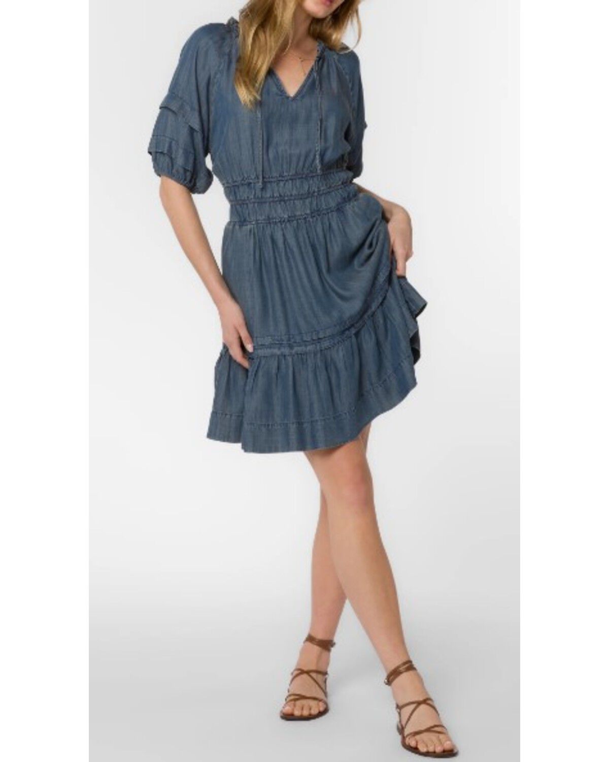 Velvet Heart Women's Tencel Short Sleeve Mini Dress