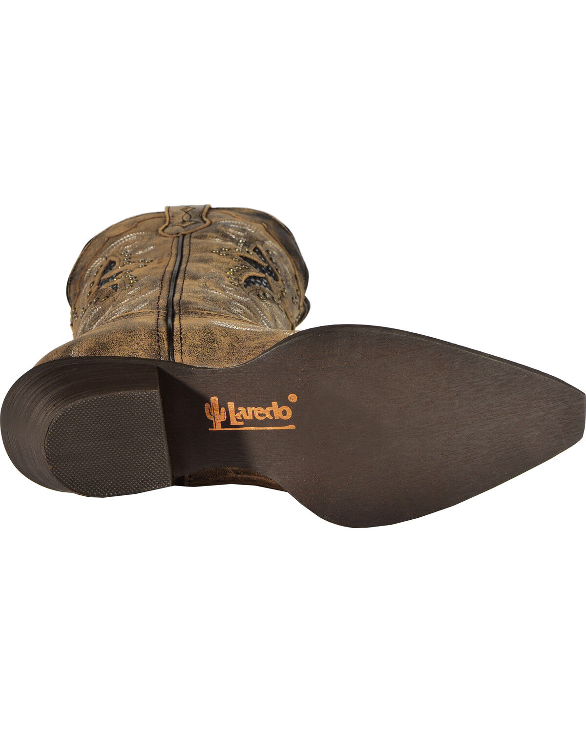 Laredo Women's Lucretia Studded Snake Inlay Western Boots - Snip Toe