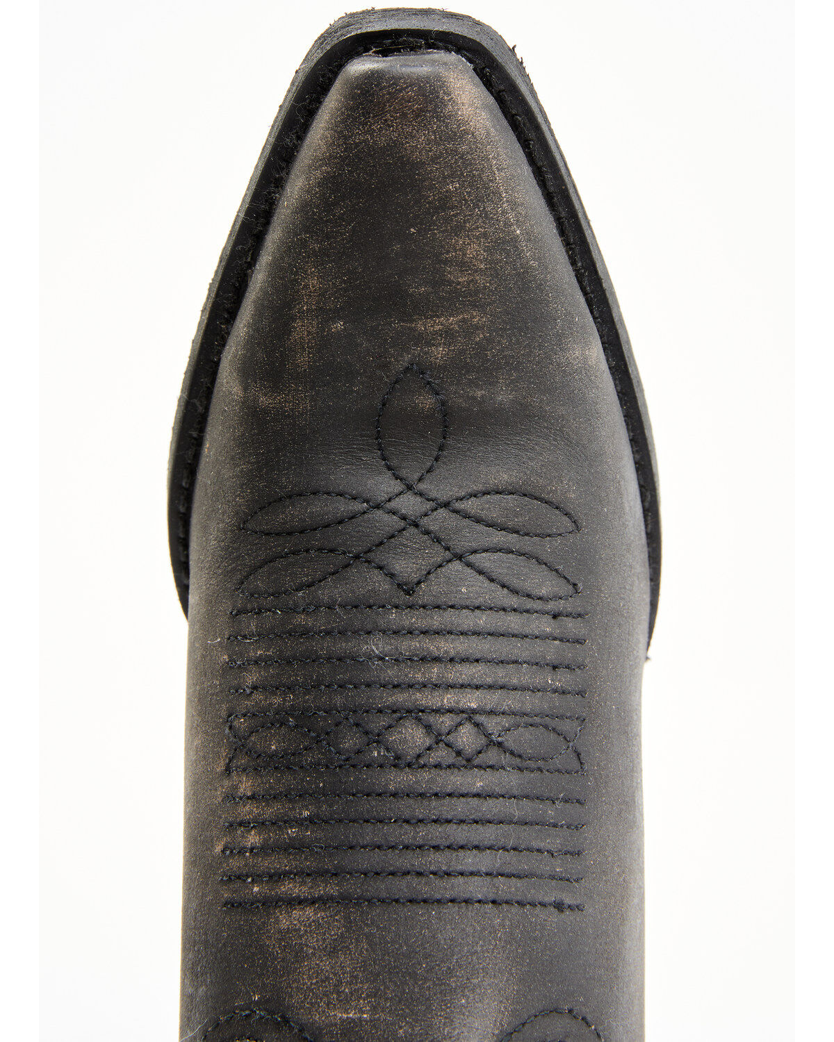 Laredo Women's Black Distressed Fringe Western Boots - Snip Toe