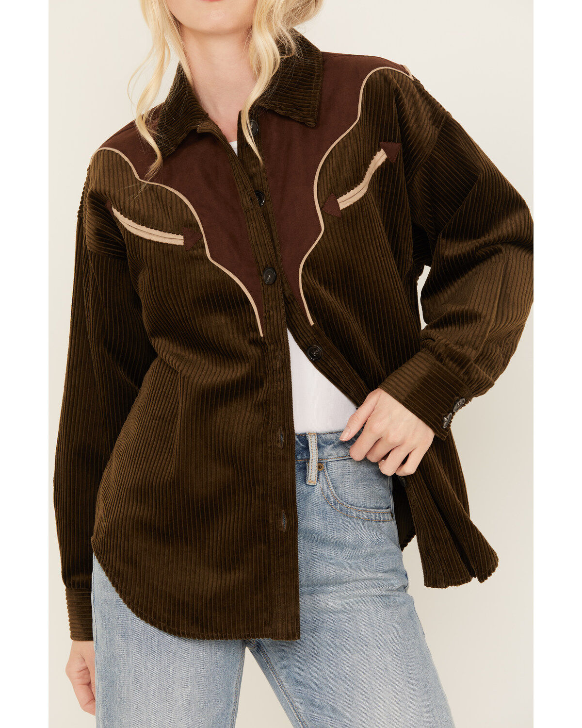 Shyanne Women's Corduroy Western Shacket