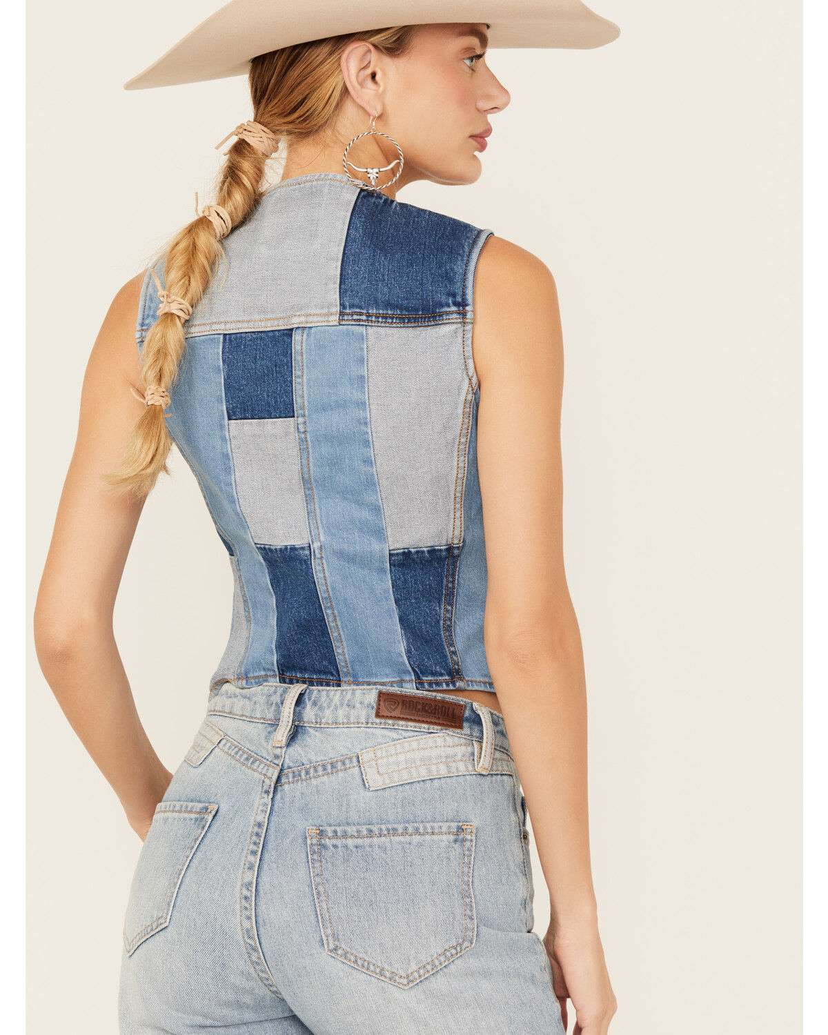 Wrangler x Lainey Wilson Women's Patchwork Denim Vest