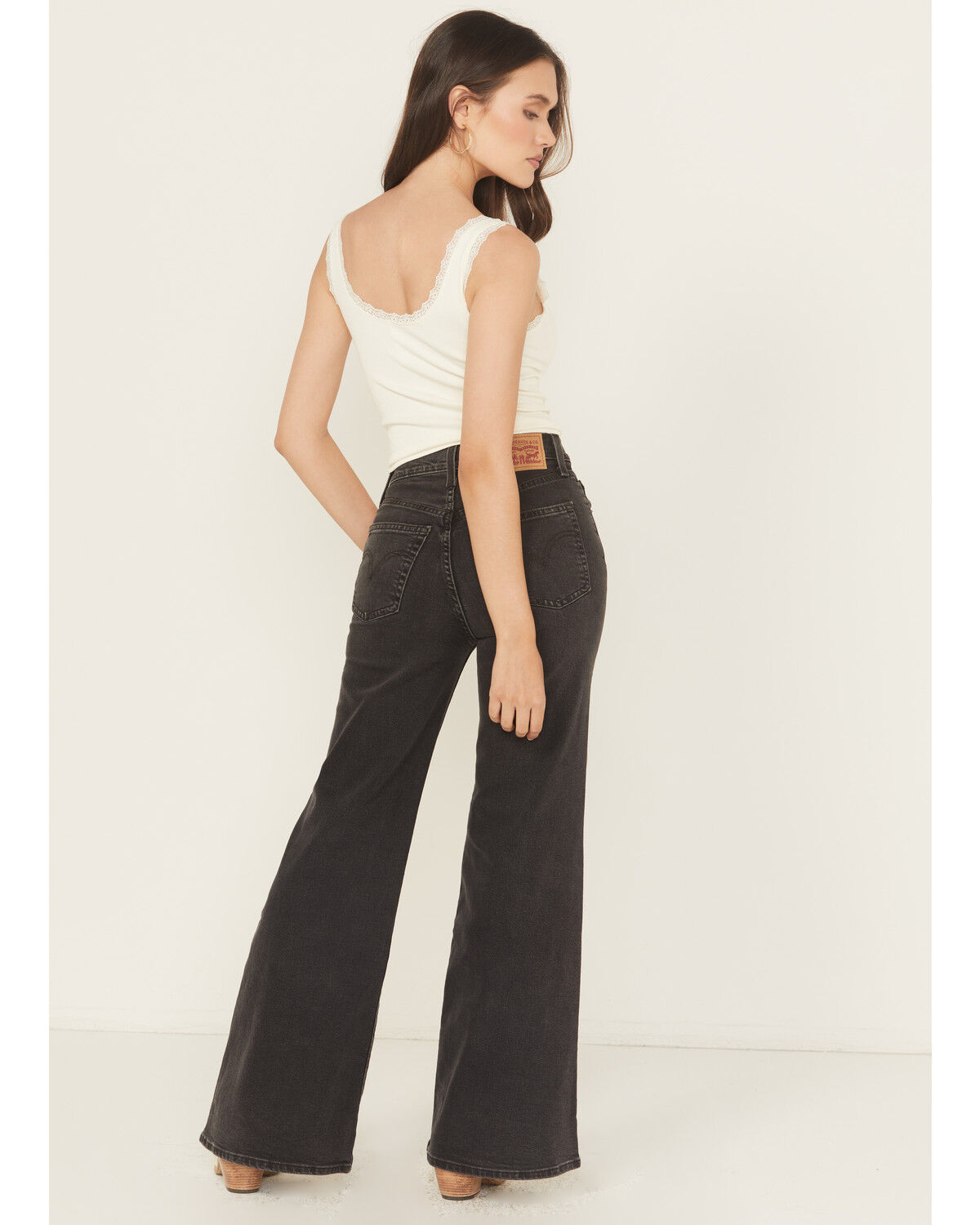 Levi's Women's Cut and Dry Ribcage Bell Bottom Flare Denim Jeans