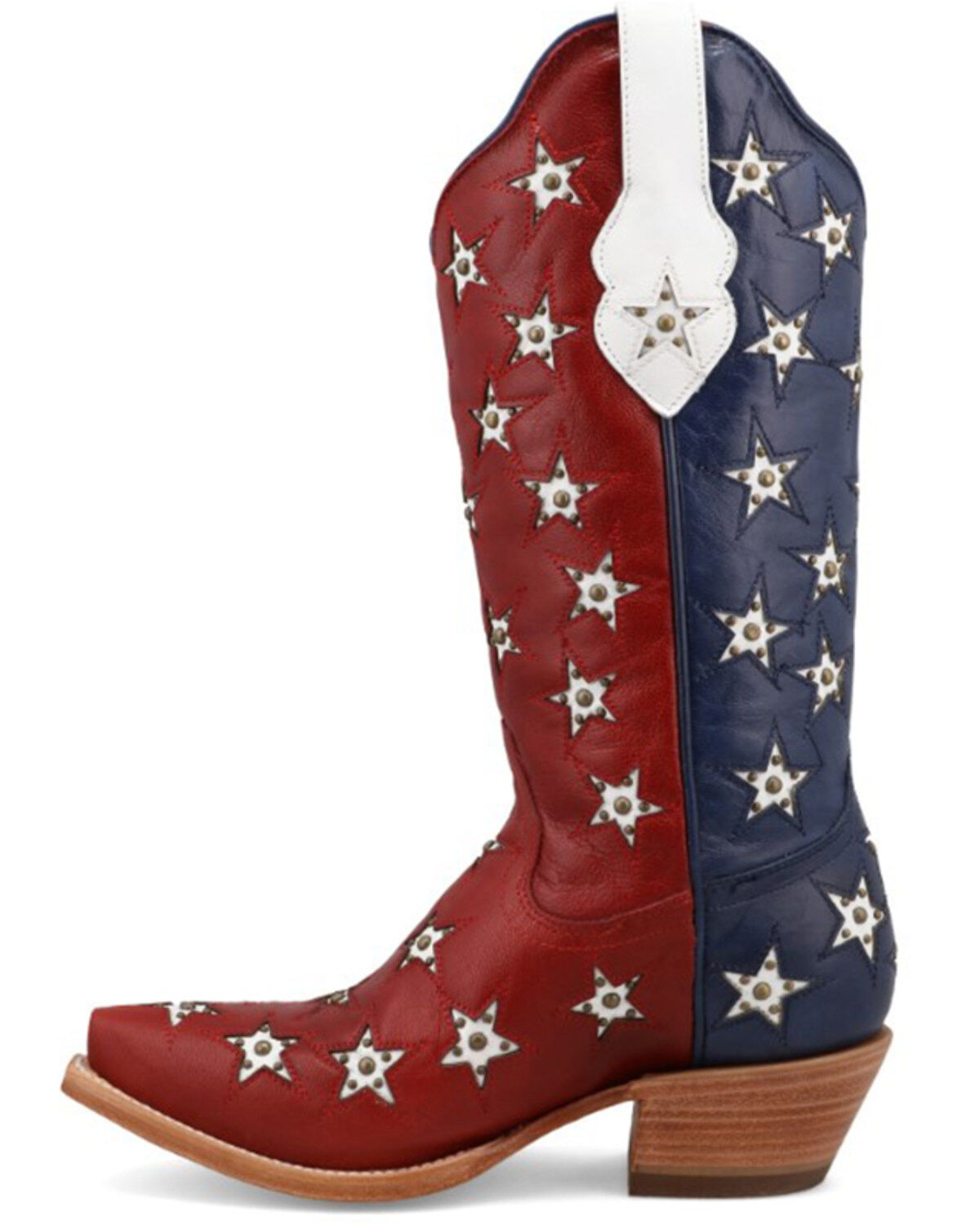Black Star Women's Marfa Star Inlay Studded Western Boots - Snip Toe