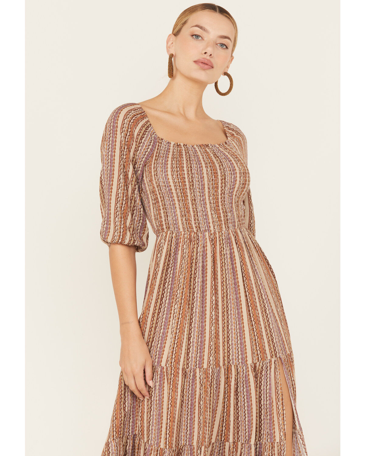 Sadie & Sage Women's Bohemian Open Back Midi Dress