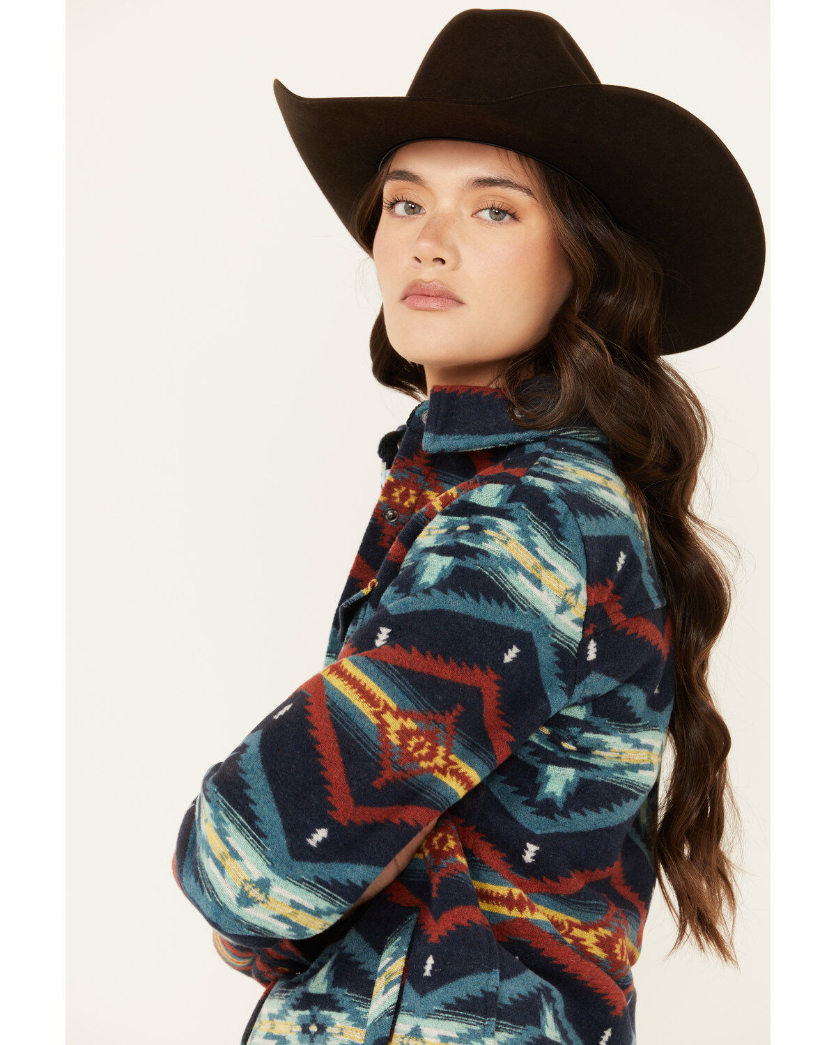 Panhandle Women's Southwestern Print Wool Jacket