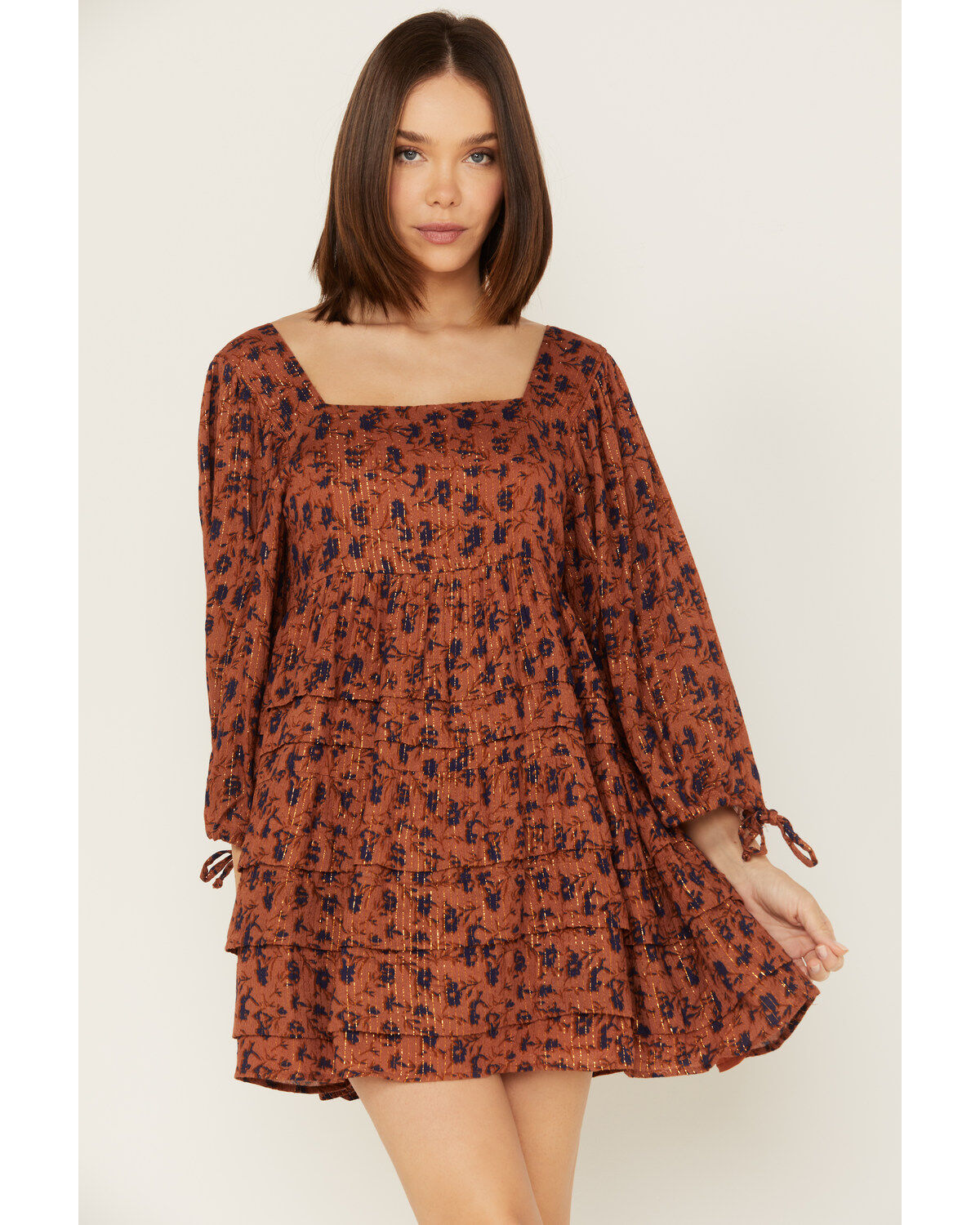 Jen's Pirate Booty Women's Floral Print Wildflower Iza Mini Dress