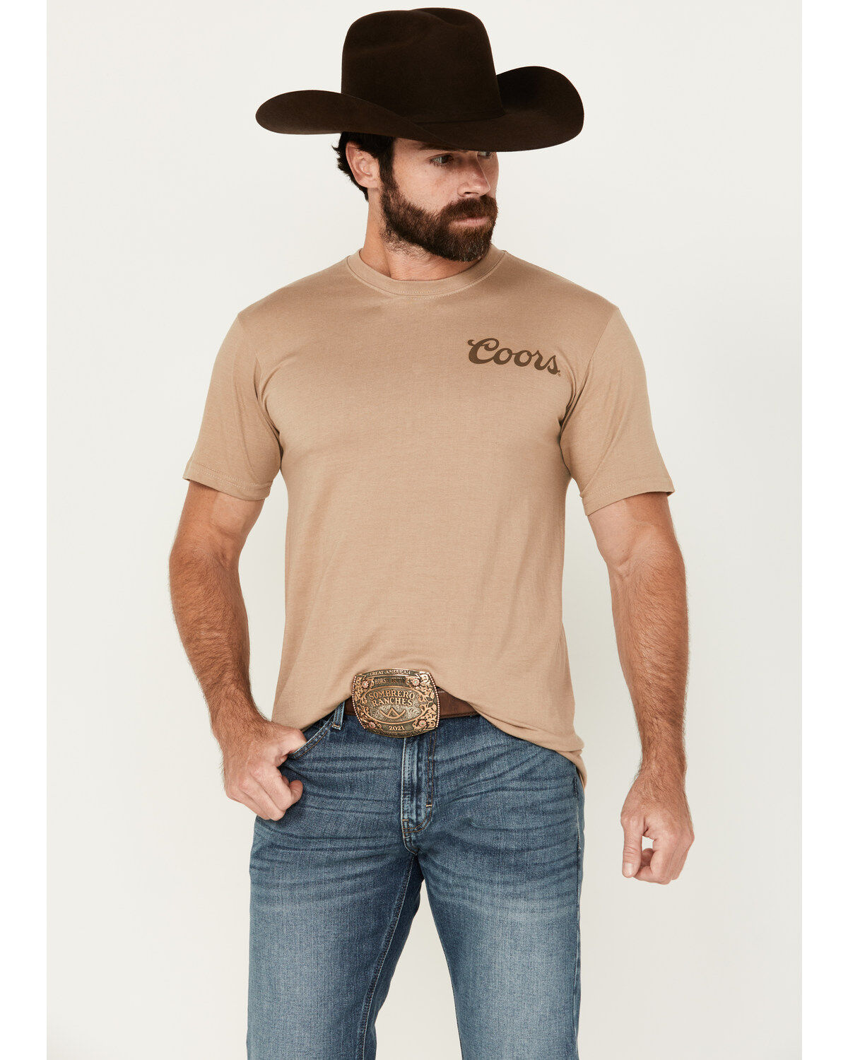 Coors Men's Banquet Bull Rider Short Sleeve Graphic T-Shirt