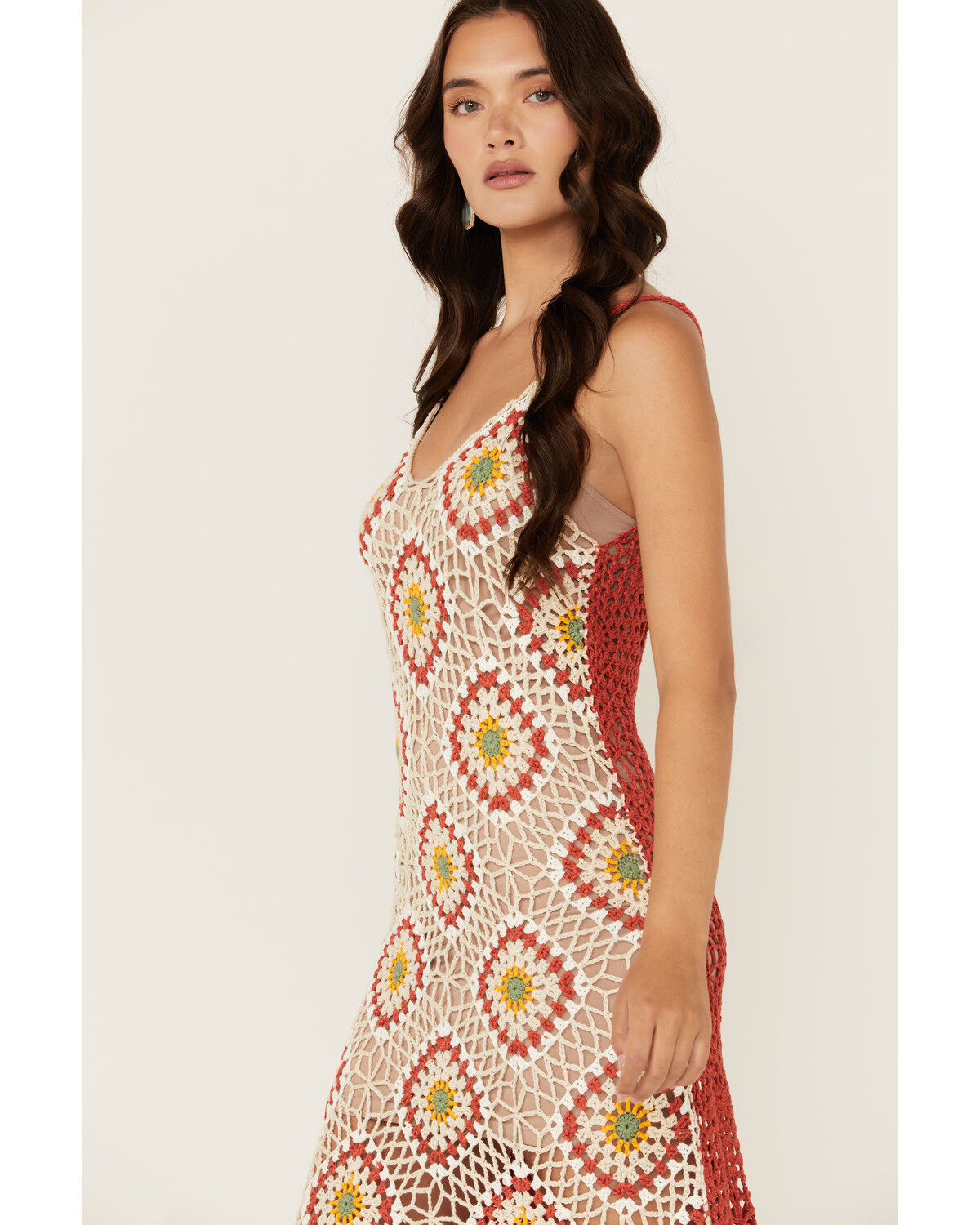 Miss Me Women's Crochet Mini Dress