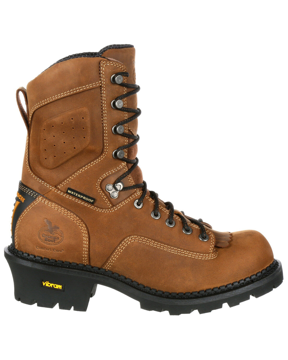 Georgia Boot Men's Waterproof Logger Work Boots - Round Toe