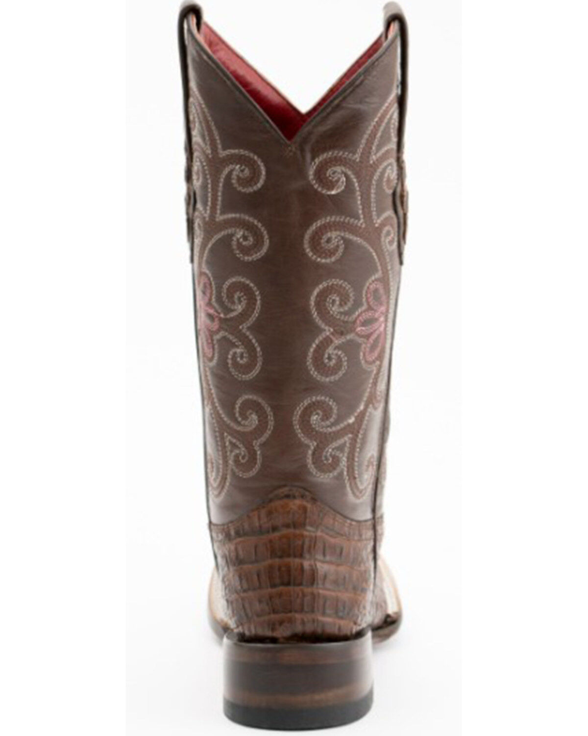 Ferrini Women's Rusty Caiman Print Western Boots - Broad Square Toe
