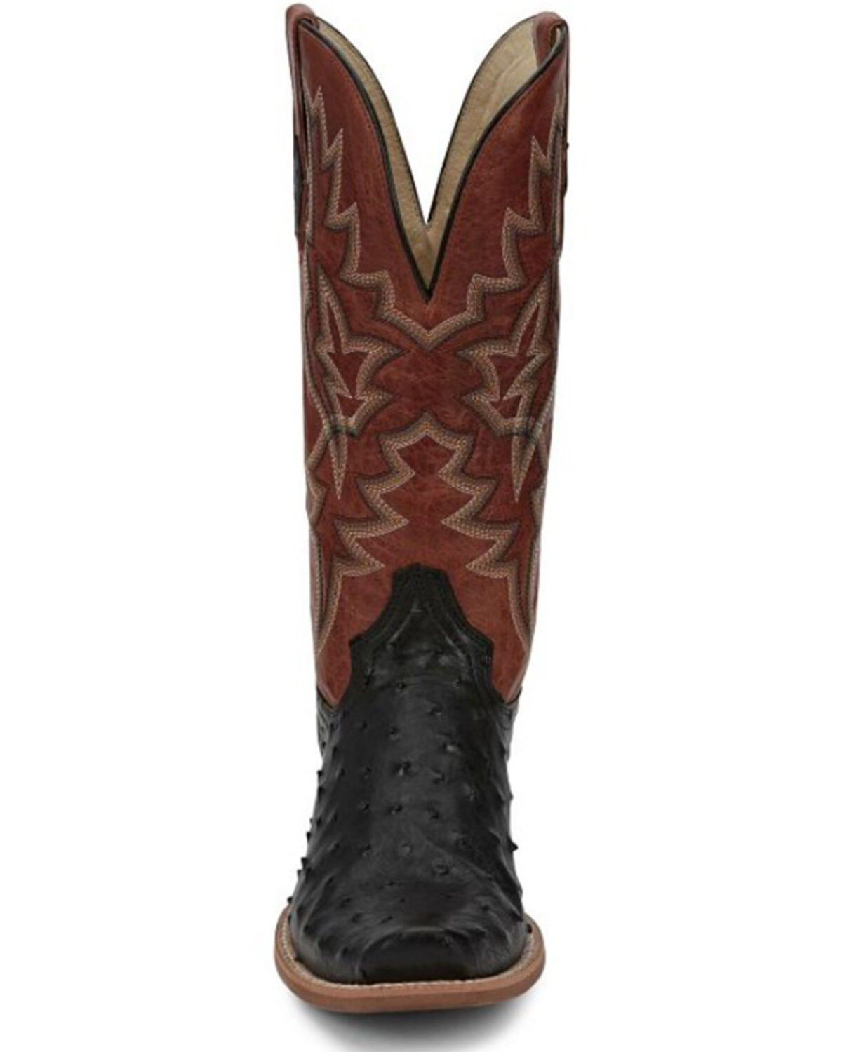 Tony Lama Men's Rylen Full Quill Ostrich Exotic Western Boots - Square Toe