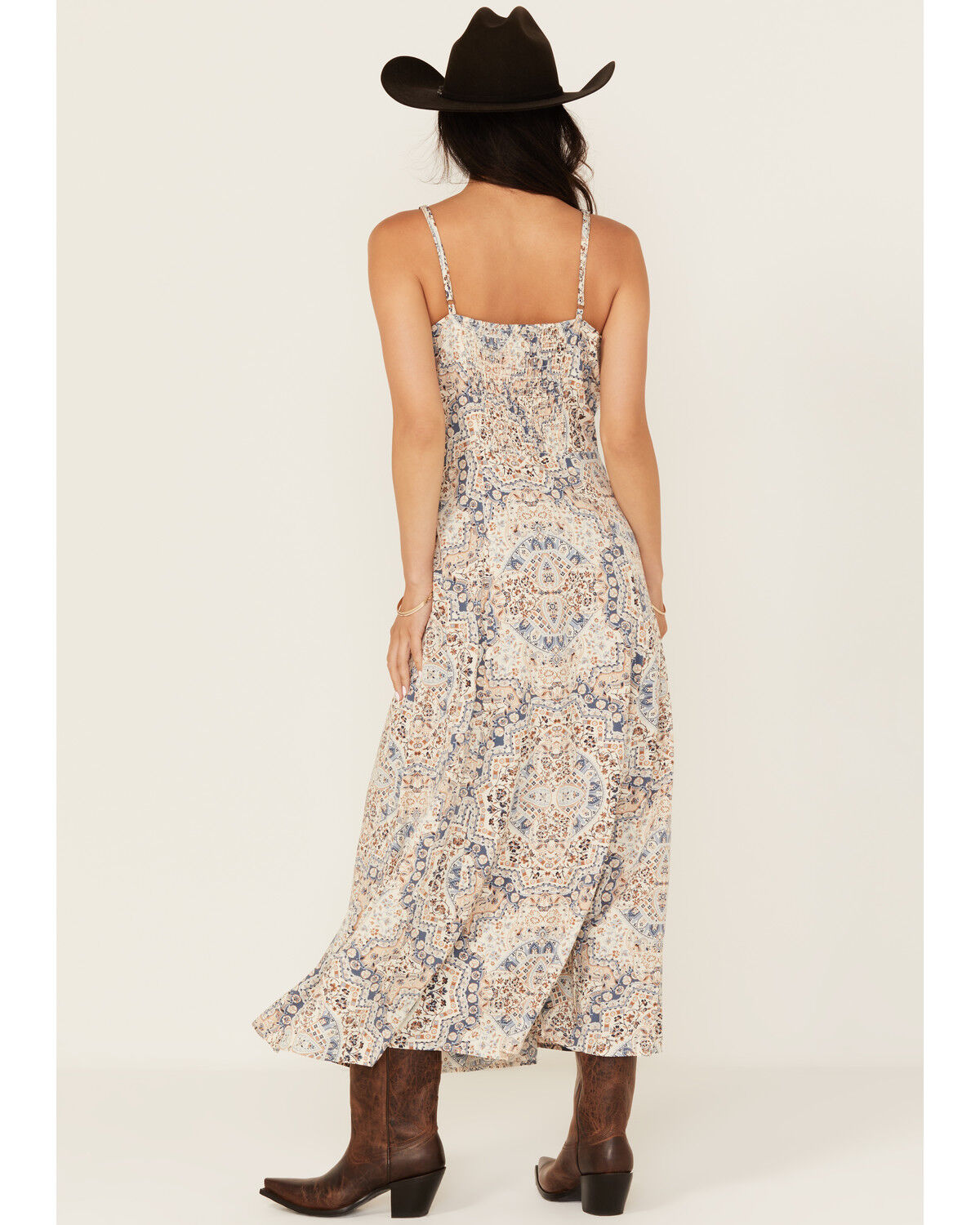 Wrangler Retro Women's Floral Print Sleeveless Midi Dress